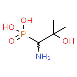 ChemSpider 2D Image | (1-Amino-2-hydroxy-2-methylpropyl)phosphonic acid | C4H12NO4P