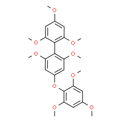 ChemSpider 2D Image | 2,2',4,6,6'-Pentamethoxy-4'-(2,4,6-trimethoxyphenoxy)biphenyl | C26H30O9