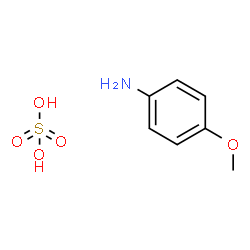 ChemSpider 2D Image | 4-Methoxyaniline sulfate (1:1) | C7H11NO5S