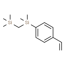 ChemSpider 2D Image | {[Dimethyl(4-vinylphenyl)silyl]methyl}(trimethyl)silane | C14H24Si2