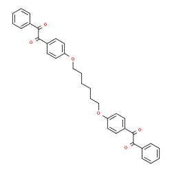 ChemSpider 2D Image | 1,1'-[1,6-Hexanediylbis(oxy-4,1-phenylene)]bis(2-phenyl-1,2-ethanedione) | C34H30O6