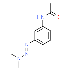 ChemSpider 2D Image | N-{3-[(1E)-3,3-Dimethyl-1-triazen-1-yl]phenyl}acetamide | C10H14N4O