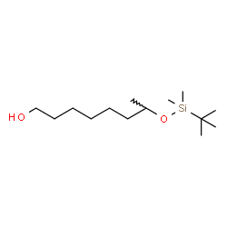ChemSpider 2D Image | 7-{[Dimethyl(2-methyl-2-propanyl)silyl]oxy}-1-octanol | C14H32O2Si