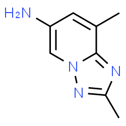 ChemSpider 2D Image | 2,8-Dimethyl[1,2,4]triazolo[1,5-a]pyridin-6-amine | C8H10N4