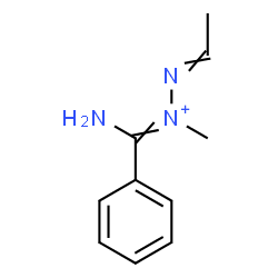 ChemSpider 2D Image | 1-[Amino(phenyl)methylene]-2-ethylidene-1-methylhydrazinium | C10H14N3