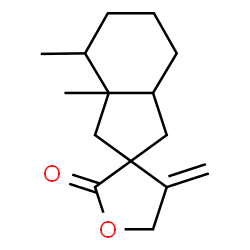 ChemSpider 2D Image | 3a',4'-Dimethyl-4-methylenedecahydrospiro[furan-3,2'-inden]-2-one | C15H22O2
