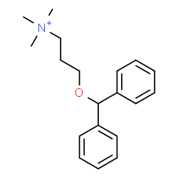 ChemSpider 2D Image | 3-(Diphenylmethoxy)-N,N,N-trimethyl-1-propanaminium | C19H26NO