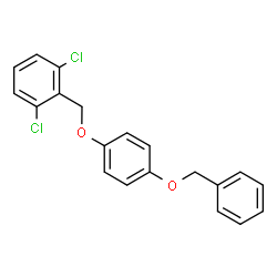 ChemSpider 2D Image | 2-{[4-(Benzyloxy)phenoxy]methyl}-1,3-dichlorobenzene | C20H16Cl2O2