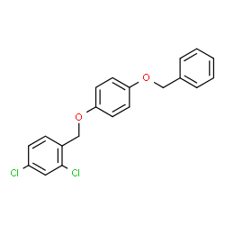 ChemSpider 2D Image | 1-{[4-(Benzyloxy)phenoxy]methyl}-2,4-dichlorobenzene | C20H16Cl2O2