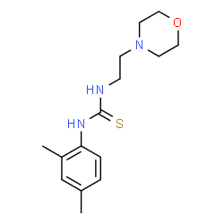 ChemSpider 2D Image | 1-(2,4-Dimethylphenyl)-3-[2-(4-morpholinyl)ethyl]thiourea | C15H23N3OS