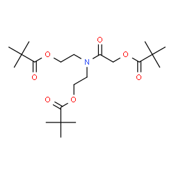 ChemSpider 2D Image | 2-(Bis{2-[(2,2-dimethylpropanoyl)oxy]ethyl}amino)-2-oxoethyl pivalate | C21H37NO7