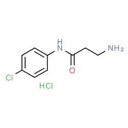 ChemSpider 2D Image | 3-amino-N-(4-chlorophenyl)propanamide hydrochloride | C9H12Cl2N2O