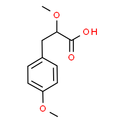 ChemSpider 2D Image | 2-methoxy-3-(4-methoxyphenyl)propanoic acid | C11H14O4