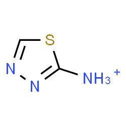 ChemSpider 2D Image | 1,3,4-Thiadiazol-2-aminium | C2H4N3S