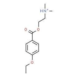 ChemSpider 2D Image | 2-[(4-Ethoxybenzoyl)oxy]-N,N-dimethylethanaminium | C13H20NO3