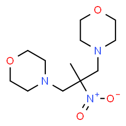 ChemSpider 2D Image | 4,4'-(2-Methyl-2-nitro-1,3-propanediyl)dimorpholine | C12H23N3O4