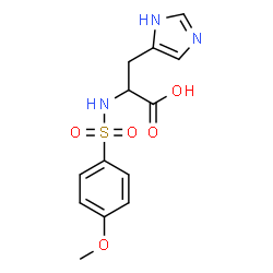 ChemSpider 2D Image | N-[(4-Methoxyphenyl)sulfonyl]histidine | C13H15N3O5S
