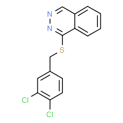 ChemSpider 2D Image | 1-[(3,4-Dichlorobenzyl)sulfanyl]phthalazine | C15H10Cl2N2S