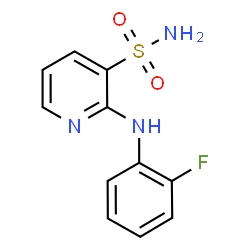 ChemSpider 2D Image | 2-[(2-Fluorophenyl)amino]-3-pyridinesulfonamide | C11H10FN3O2S