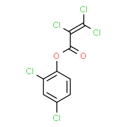 ChemSpider 2D Image | 2,4-Dichlorophenyl 2,3,3-trichloroacrylate | C9H3Cl5O2