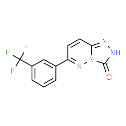 ChemSpider 2D Image | 6-[3-(Trifluoromethyl)phenyl][1,2,4]triazolo[4,3-b]pyridazin-3(2H)-one | C12H7F3N4O