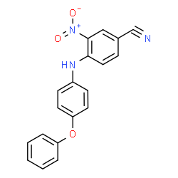 ChemSpider 2D Image | 3-Nitro-4-[(4-phenoxyphenyl)amino]benzonitrile | C19H13N3O3