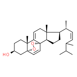 ChemSpider 2D Image | (1S,2R,5R,6R,10R,13S,15S)-5-[(2R,3Z)-5,6-Dimethyl-3-hepten-2-yl]-6,10-dimethyl-16,17-dioxapentacyclo[13.2.2.0~1,9~.0~2,6~.0~10,15~]nonadeca-8,18-dien-13-ol | C28H42O3