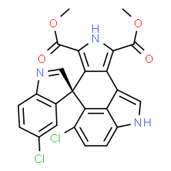 ChemSpider 2D Image | Spiroindimicin A | C24H15Cl2N3O4