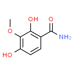 ChemSpider 2D Image | 2,4-Dihydroxy-3-methoxybenzamide | C8H9NO4