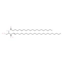ChemSpider 2D Image | N-[(2S,3R,4E)-1,3-Dihydroxy-4-hexacosen-2-yl]icosanamide | C46H91NO3