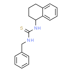 ChemSpider 2D Image | 1-Benzyl-3-(1,2,3,4-tetrahydro-1-naphthalenyl)thiourea | C18H20N2S