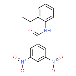 ChemSpider 2D Image | N-(2-Ethylphenyl)-3,5-dinitrobenzamide | C15H13N3O5