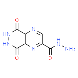 ChemSpider 2D Image | 5,8-Dioxo-4a,5,6,7,8,8a-hexahydropyrazino[2,3-d]pyridazine-2-carbohydrazide | C7H8N6O3