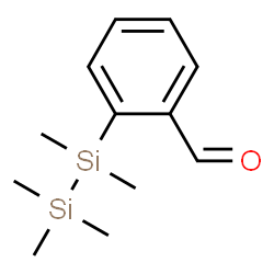ChemSpider 2D Image | 2-(Pentamethyldisilanyl)benzaldehyde | C12H20OSi2