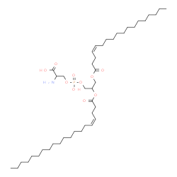 ChemSpider 2D Image | O-(Hydroxy{2-[(4Z)-4-icosenoyloxy]-3-[(4Z)-4-octadecenoyloxy]propoxy}phosphoryl)serine | C44H82NO10P