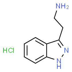 ChemSpider 2D Image | 2-(1H-Indazol-3-yl)ethanamine hydrochloride | C9H12ClN3