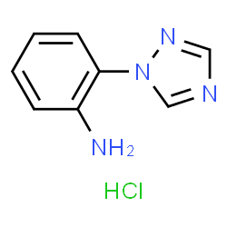 ChemSpider 2D Image | 2-(1,2,4-triazol-1-yl)aniline hydrochloride | C8H9ClN4