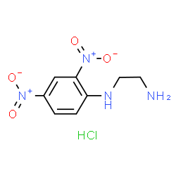 ChemSpider 2D Image | N-(2,4-Dinitrophenyl)-1,2-ethanediamine hydrochloride (1:1) | C8H11ClN4O4