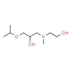 ChemSpider 2D Image | 1-[(2-Hydroxyethyl)(methyl)amino]-3-isopropoxy-2-propanol | C9H21NO3