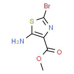 ChemSpider 2D Image | methyl 5-amino-2-bromothiazole-4-carboxylate | C5H5BrN2O2S