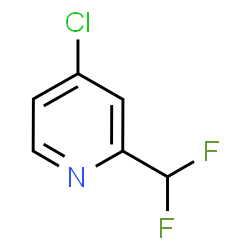ChemSpider 2D Image | 4-Chloro-2-(difluoromethyl)pyridine | C6H4ClF2N