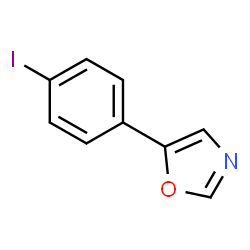 ChemSpider 2D Image | 5-(4-Iodophenyl)-1,3-oxazole | C9H6INO