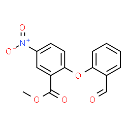 ChemSpider 2D Image | Methyl 2-(2-formylphenoxy)-5-nitrobenzoate | C15H11NO6