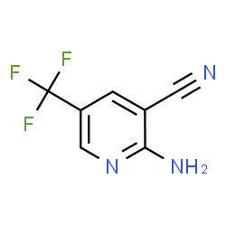 ChemSpider 2D Image | 2-Amino-5-(trifluoromethyl)nicotinonitrile | C7H4F3N3