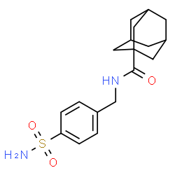 ChemSpider 2D Image | N-(4-Sulfamoylbenzyl)-1-adamantanecarboxamide | C18H24N2O3S
