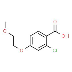 ChemSpider 2D Image | 2-Chloro-4-(2-methoxyethoxy)benzoic acid | C10H11ClO4