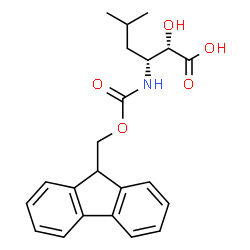 ChemSpider 2D Image | (2S,3R)-3-{[(9H-Fluoren-9-ylmethoxy)carbonyl]amino}-2-hydroxy-5-methylhexanoic acid | C22H25NO5
