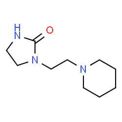 ChemSpider 2D Image | 1-[2-(1-Piperidinyl)ethyl]-2-imidazolidinone | C10H19N3O