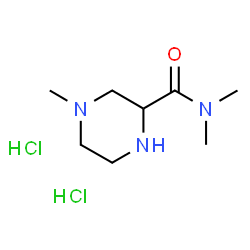 ChemSpider 2D Image | N,N,4-Trimethyl-2-piperazinecarboxamide dihydrochloride | C8H19Cl2N3O
