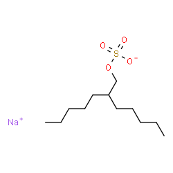 ChemSpider 2D Image | Sodium 2-pentylheptyl sulfate | C12H25NaO4S